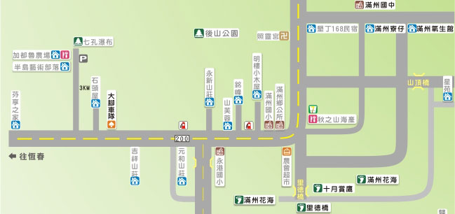 滿州街道圖