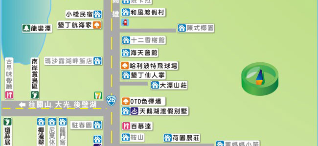 南灣街道圖