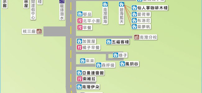 南灣街道圖