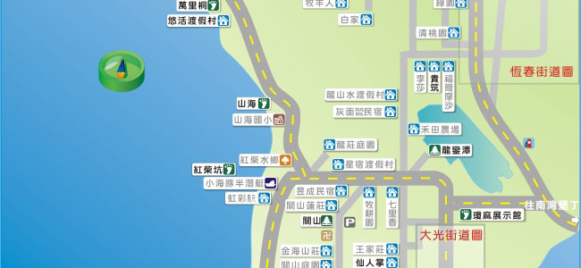 恆春半島西半島街道圖