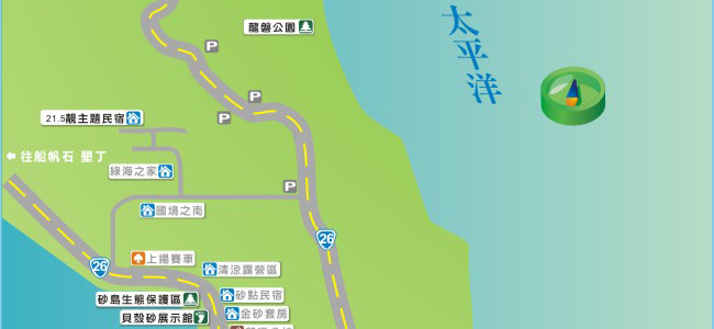 鵝鑾鼻街道圖