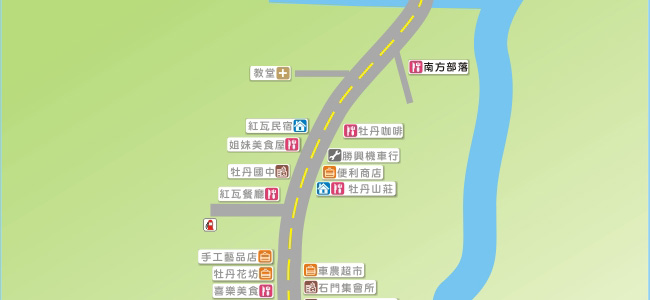 牡丹街道圖