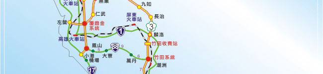 高雄到墾丁地圖